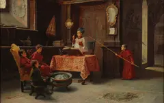 Choir Boys by Francesco Bergamini, Oil on canvas, sold Nov 2018