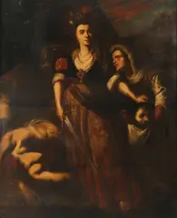 Neopolitan School, Judith with the Head of Holofernes –, Oil on canvas