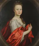 Portrait of a Young Woman by French School, Oil on canvas in feigned oval, sold Nov 2018