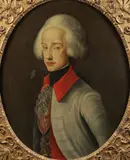 Joseph Hickel, Portrait of Ferdinand III Grand Duke of Tuscany, Oil on canvas in feigned oval
