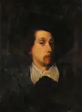 Sir Anthony Van Dyck, Portrait of a Gentleman with Wide Brimmed Hat, Oil on canvas laid down