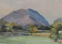 William Jurian Kaula, Blue Mountains, Watercolor
