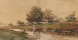 Frank F. English, Cooling Off, Watercolor on paper
