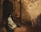 James Tissot, The Annunciation –, Oil on canvas