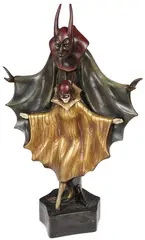 Roland Paris, The Offering of Mephistopheles –, Cold painted bronze and ivory