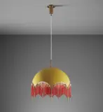Ceiling light by Angelo Lelii, circa 1959, Painted aluminum, brass, glass, sold Jun 2019