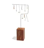 Kinetic sculpture by Harry Bertoia, circa 1948, Copper, bronze, steel, spruce, sold Jun 2019