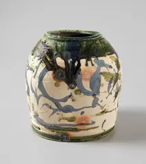 Ryoji Koie, "Oribe Tsubo", 2000, Glazed stoneware