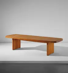 Pierre Chapo, Table, model T20, circa 1965, Elm
