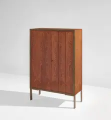 Eugène Printz, Cabinet, circa 1925, Brazilian rosewood-veneered wood, brass