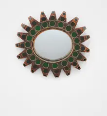 Mirror by Line Vautrin, Talosel resin, mirrored glass, convex mirrored glass, sold Jun 2019