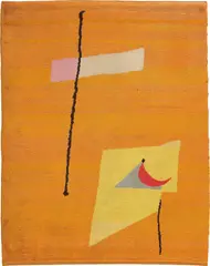 Maison Myrbor, "Le Drapeau" carpet, circa 1932, Hand-dyed and hand-knotted wool