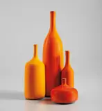 Jacques Ruelland and Dani Ruelland, Four bottles, 1960s, Glazed earthenware