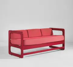 Rare sofa by Giulio Ponti, circa 1966, Painted wood, fabric upholstery, offered Dec 2019