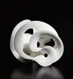 Eva Hild, "Single-Track", 2008, Stoneware, white pigmented paint
