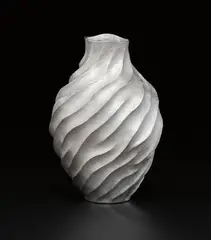 Hiroshi Suzuki, "Aqua-Poesy VII", 2004, Hammer-raised and chased fine silver