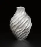 Hiroshi Suzuki, "Aqua-Poesy VII", 2004, Hammer-raised and chased fine silver