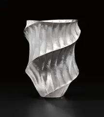 Hiroshi Suzuki, "Miyabi-Fire V", 2006, Hammer-raised and chased fine silver