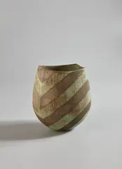 Vase by John Ward, 1990s, Hand-built glazed stoneware, sold Dec 2019
