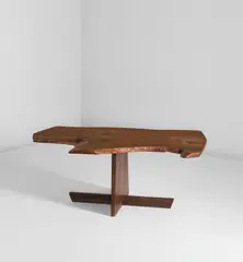 “Minguren I” table by George Nakashima, 1985, American black walnut, East Indian rosewood, offered Dec 2019