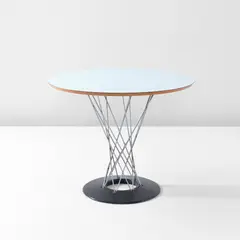 "Cyclone" dining table, model no. 311 by Isamu Noguchi, circa 1957, Plastic laminate, birch plywood, chrome-plated steel, enameled steel, sold Dec 2019