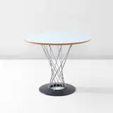 Isamu Noguchi, "Cyclone" dining table, model no. 311, circa 1957, Plastic laminate, birch plywood, chrome-plated steel, enameled steel