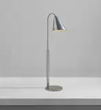 Vilhelm Lauritzen, Floor lamp, circa 1937, Aluminum, nickel-plated brass, steel