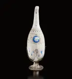 Taxile Doat, "La Dentelle de Minerve" bottle on stand