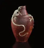 Edmond Lachenal, Vase with lizard handle