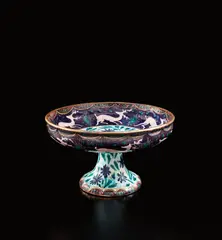 André Méthey, Tazza with reindeer decoration, circa 1911, Glazed stoneware