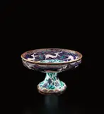 André Méthey, Tazza with reindeer decoration, circa 1911, Glazed stoneware