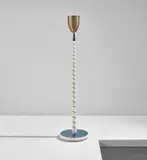 Paolo Buffa, Floor lamp, circa 1940, Brass, painted wood, mirrored glass