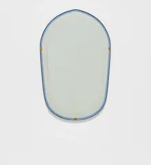 Mirror by Fontana Arte, 1930s, Mirrored glass, glass, painted wood, brass, sold Dec 2019