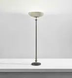 Pietro Chiesa, Floor lamp, circa 1937, Glass, painted metal, painted brass