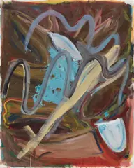 Untitled by Josh Smith, 2009, oil on canvas, sold Feb 2018