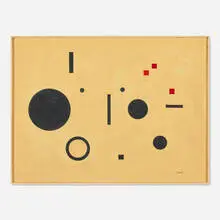 Loló Soldevilla, Untitled, c. 1950s, mixed media on canvas mounted to panel in artist's frame