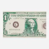 Robert Dowd, Faded One Dollar Bill, 1968, graphite and watercolor on paper