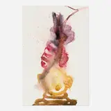 Elliott Jamal Robbins, Totem 3, 2020, sumi ink and watercolor on paper