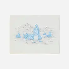 Adam Helms, Fortification #1, 2004, ink on paper