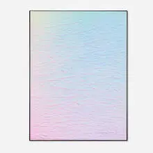 Michael Staniak, Blue to Purple Gradient, 2013, acrylic on casting compound on panel in artist's frame