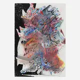 Andrew Holmquist, Tree 4, 2020, colored pencil, wax pastel, graphite wash, and oil on paper