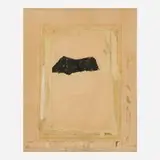 Ed Moses, Girl in Black Pants (Snapline Painting), 1959, mixed media on board