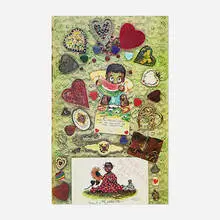 Betye Saar, Untitled, offset lithograph in colors