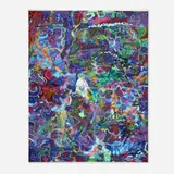 Michael Williams, Super Chill Lunch Date, 2013, inkjet print and airbrush on canvas
