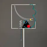 Fletcher Benton, Pole Piece, 1991, painted steel