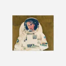 Slater Bradley, Gold NASA Greeting, 2007, gold marker on C-print