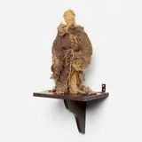 I piccoli pupazzi sporchi di Pruppà by Jos de Gruyter and Harald Thys, c. 2015, jute, straw, twine, painted wood, sold Aug 2026