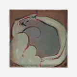 Gloria Vanderbilt, Sasha Asleep, 2006, oil on board