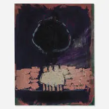Gloria Vanderbilt, Black Hole, 2007, oil on board