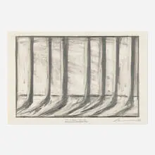 Robert Wilson, The Forest Act IV, 1988-89, charcoal and graphite on paper